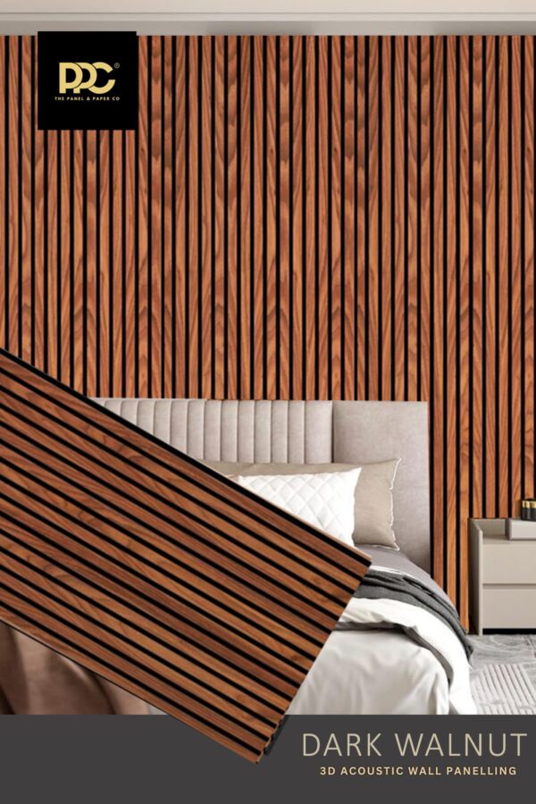 Dark Walnut Acoustic Wall Panel