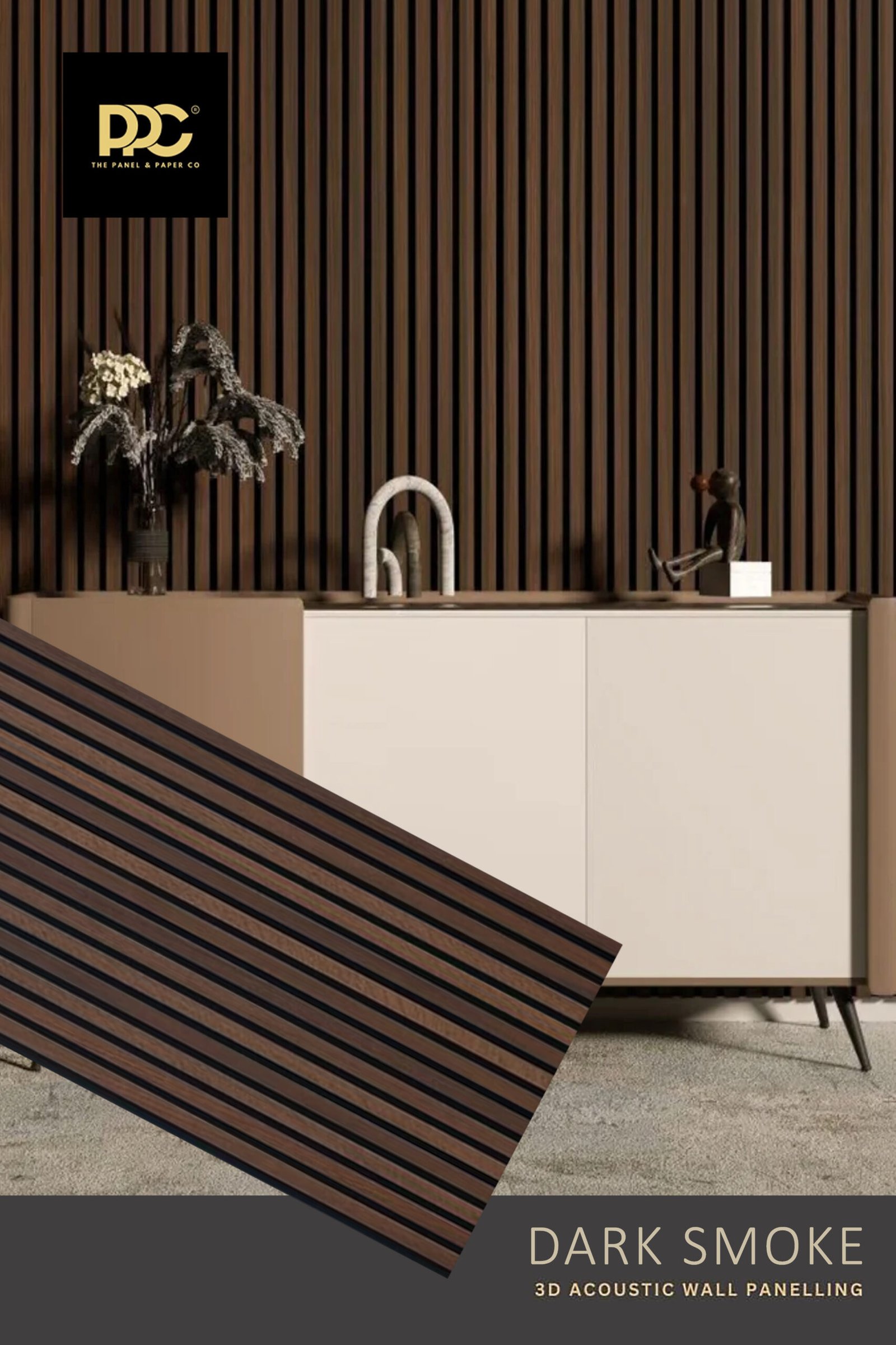Dark Smoke Acoustic Panel