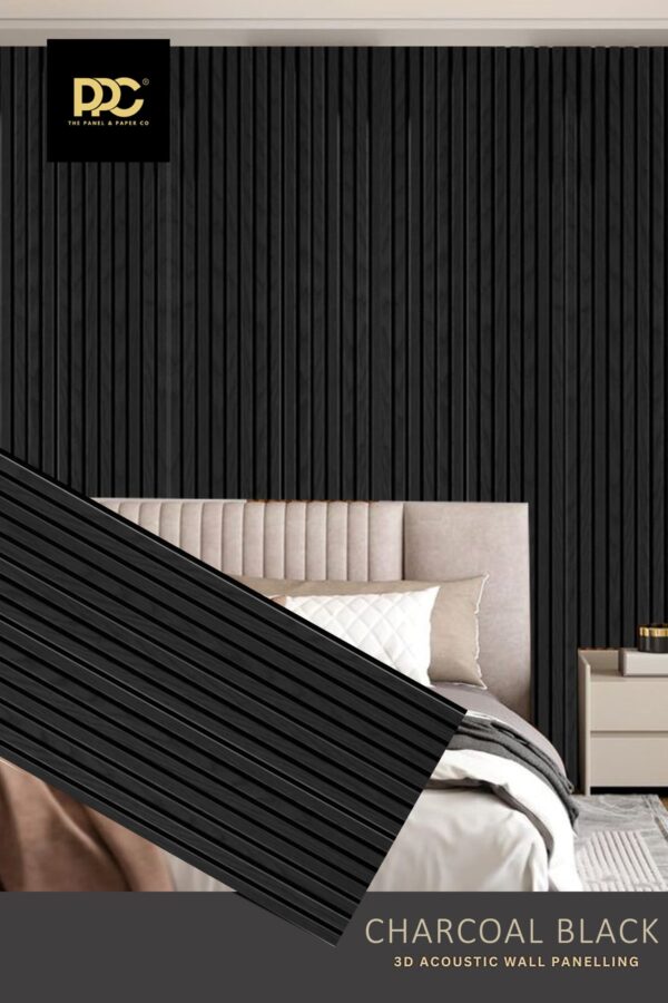 Charcoal Black Acoustic Wall Panel