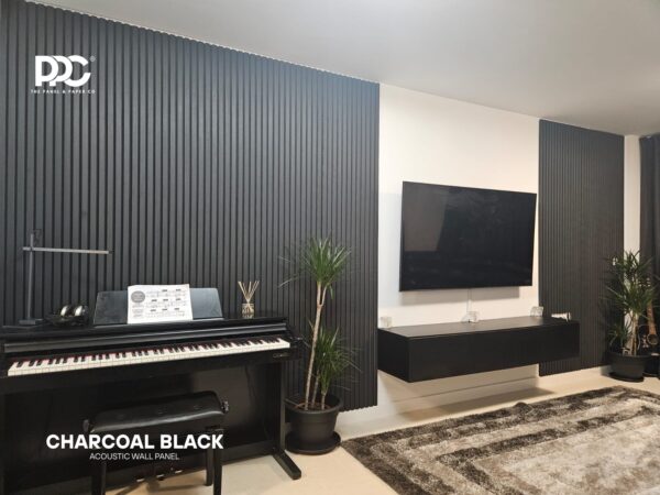 Charcoal Black Acoustic Wall Panel - Image 6