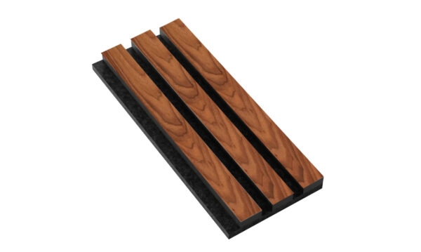 Dark Walnut Acoustic Wall Panel Sample