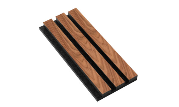 Light Walnut Acoustic Wall Panel Sample